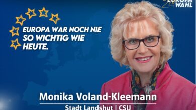 Infostand der CSU Landshut Stadt Europawahl