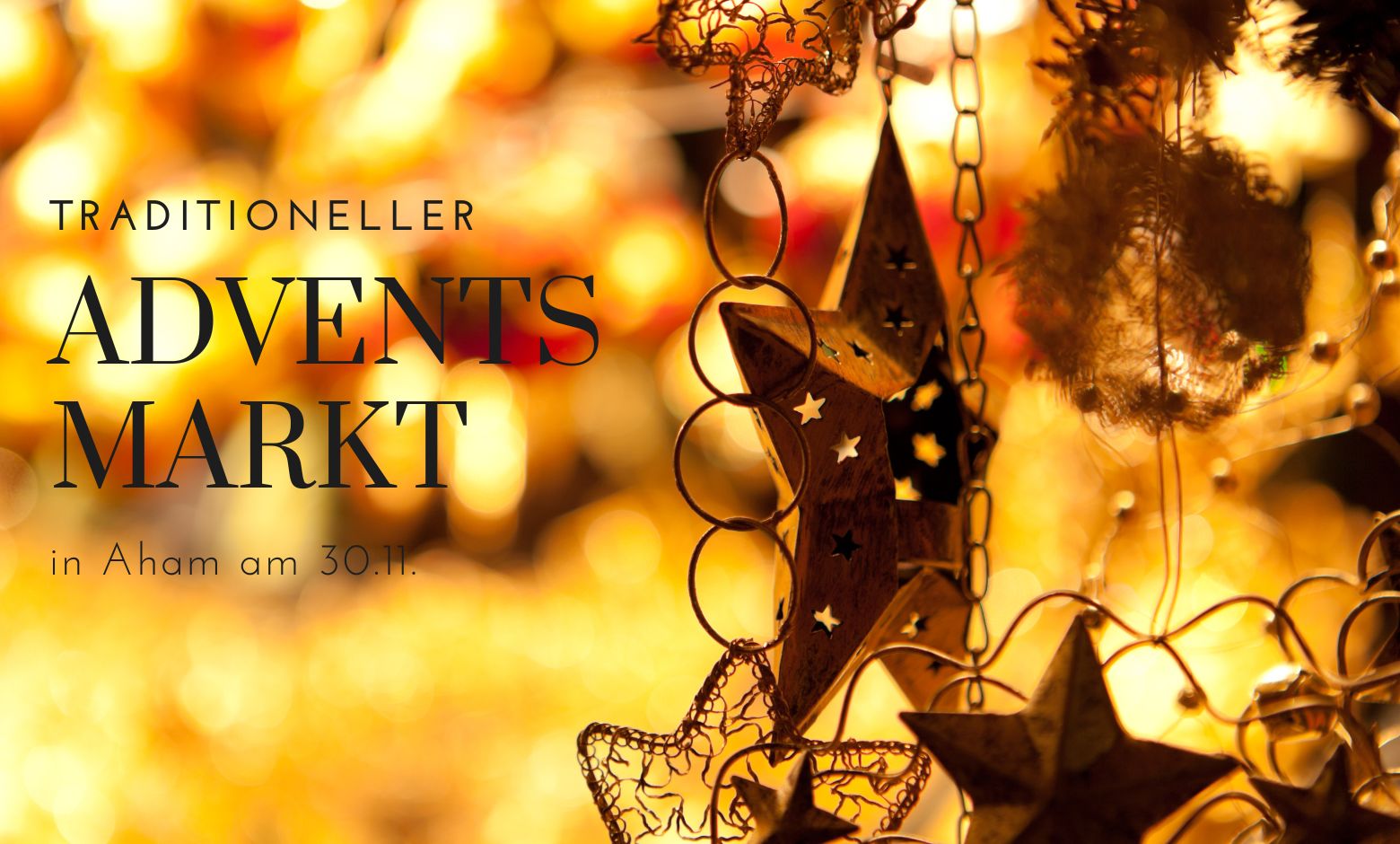 Traditioneller Adventsmarkt in Aham mit großer Tombola - Klartext.la
