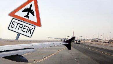 Warnstreik am Flughafen München