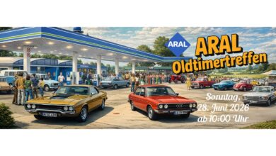 ARAL Oldtimertreffen in Wörth an der Isar am 28. Juni 2026