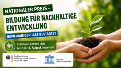 Bewerbungsphase für Nationalen Preis „Bildung für nachhaltige Entwicklung“ gestartet