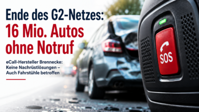 Ende des G2-Netzes: 16 Mio. Autos ohne Notruf eCall-Hersteller Brennecke: Keine Nachrüstlösungen – Auch Fahrstühle betroffen
